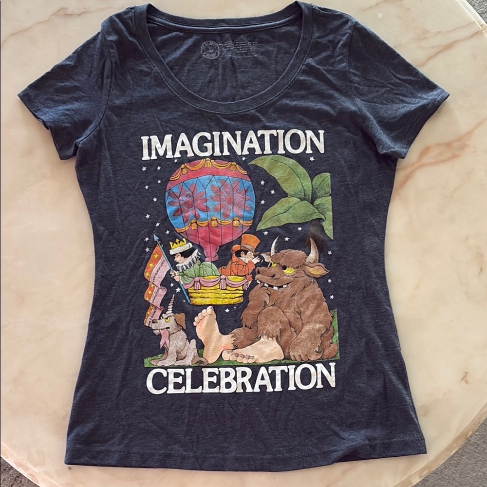 Out of Print Imagination Celebration Graphic Tee reading